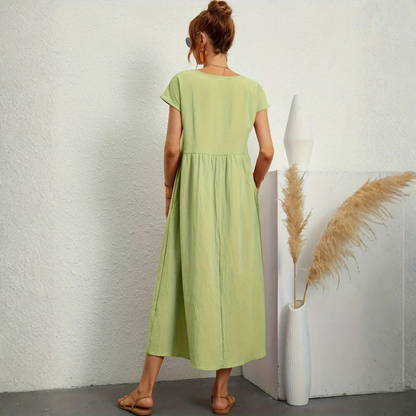 Robe longue fluide femme élégante et confortable été