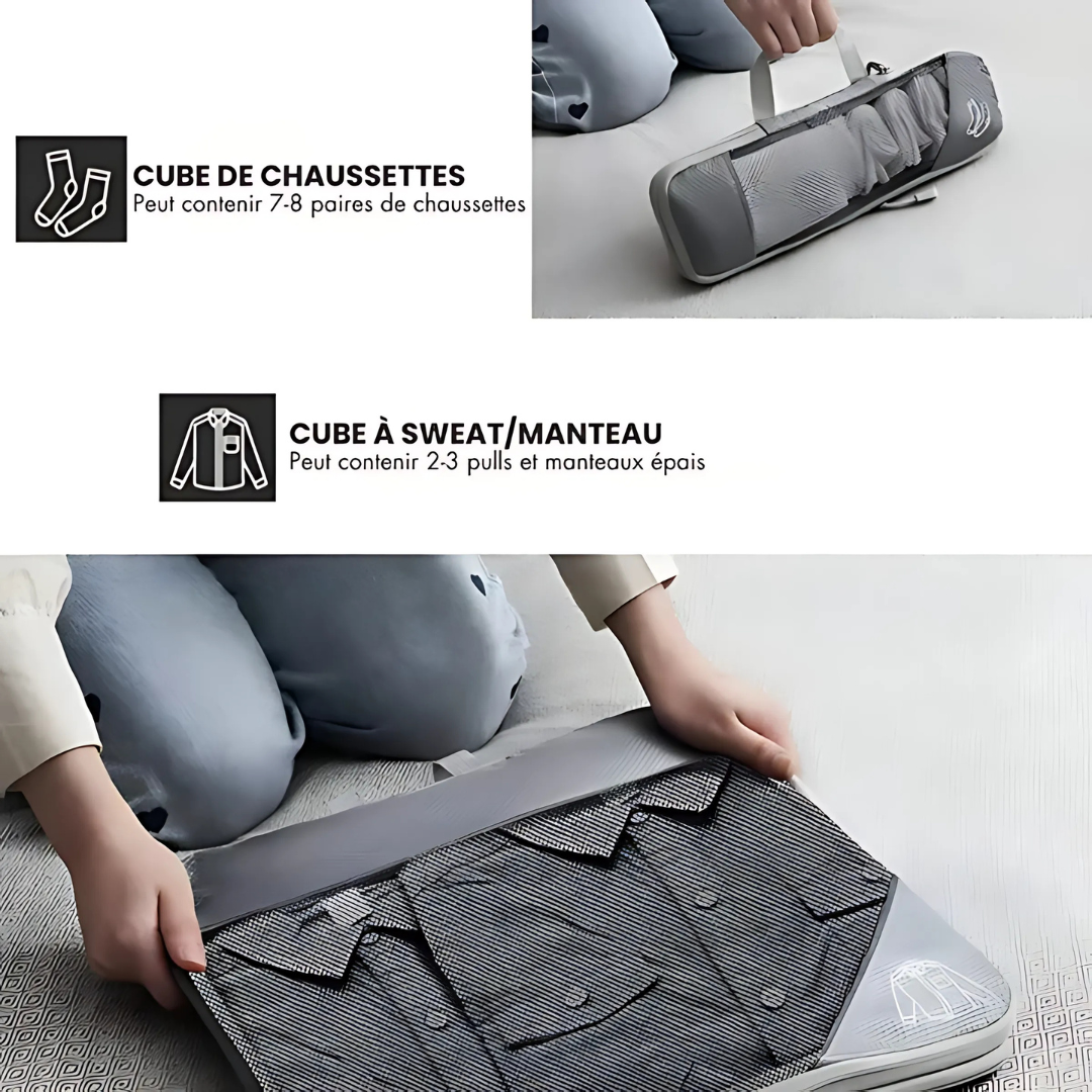 Cubes de rangement valise