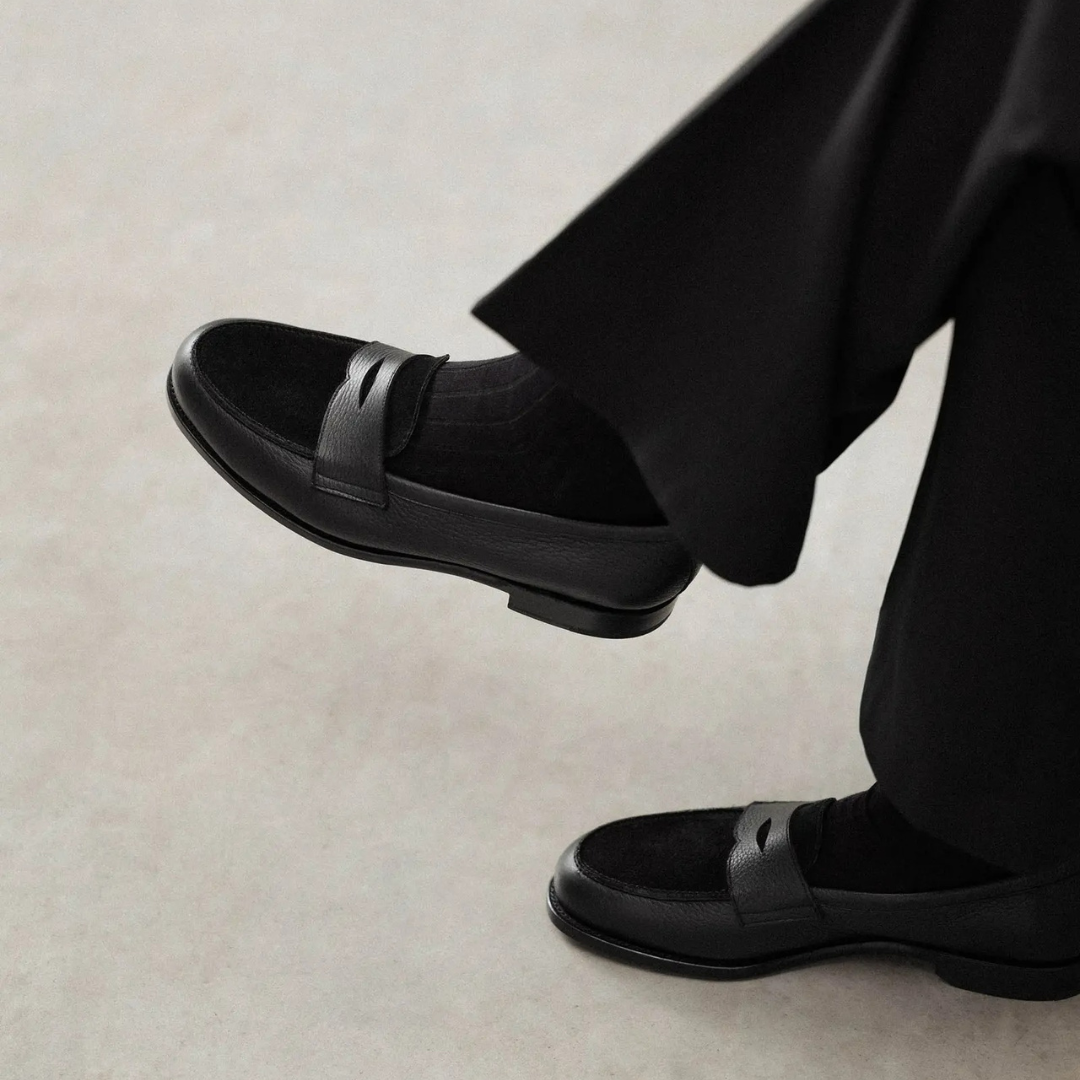 Elegante Herren-Leder-Mokassins