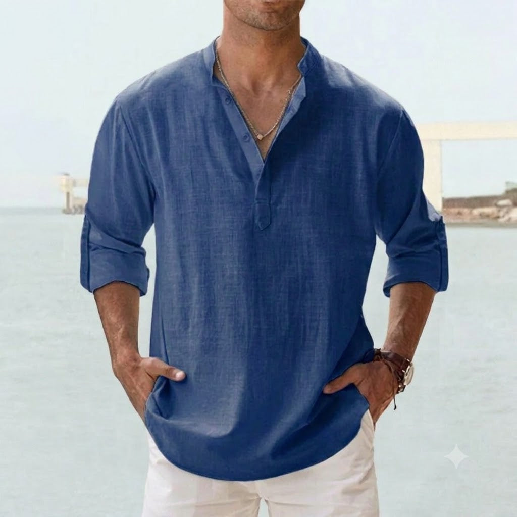 Chemise lin respirant homme été léger