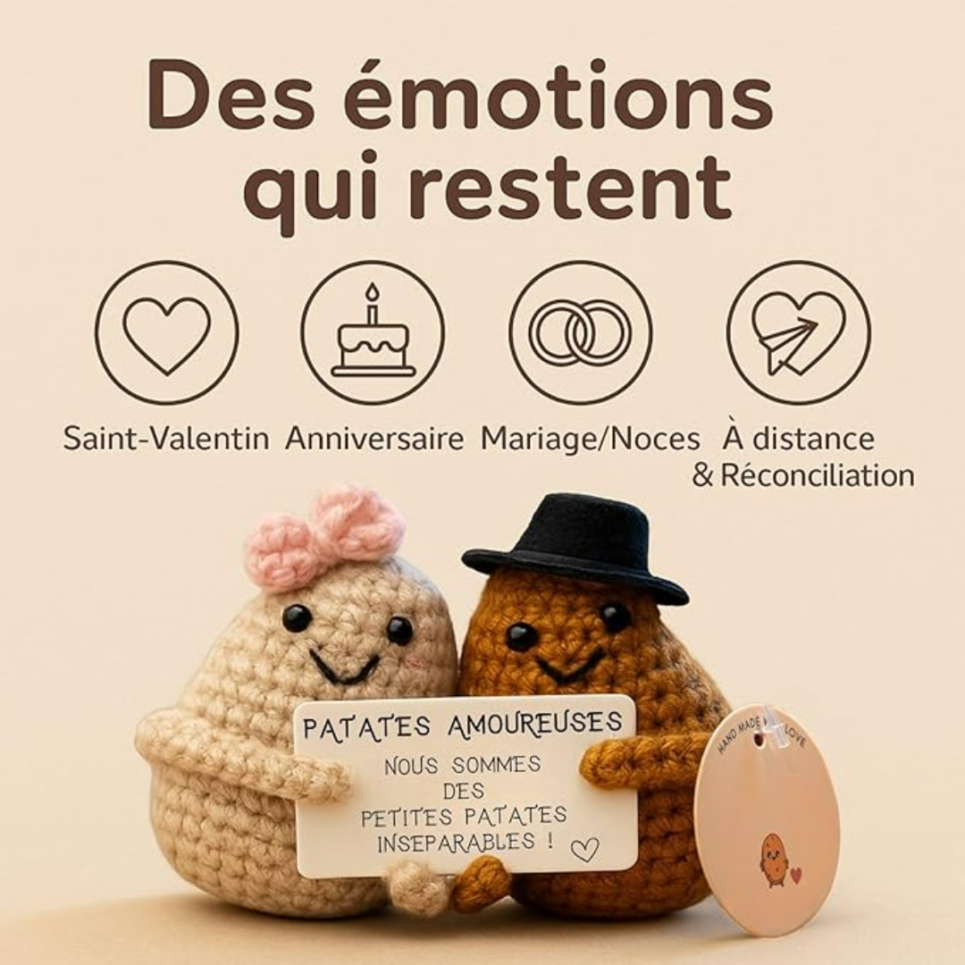 Kleiner dekorativer Begleiter mit positiver Botschaft