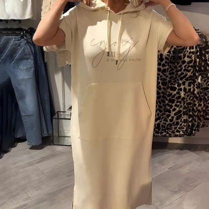 Bequemes Kapuzenkleid für Damen