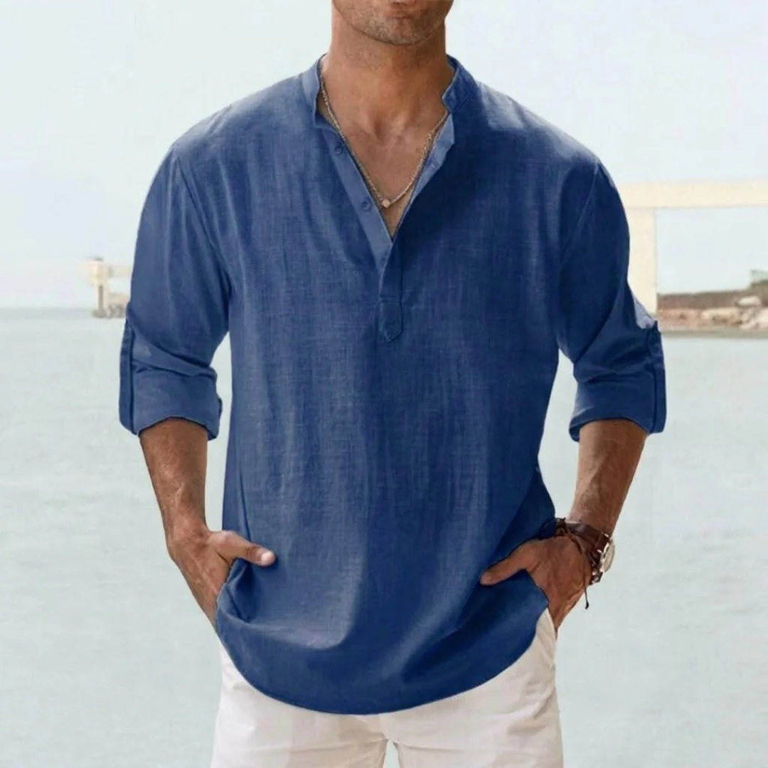 Chemise lin respirant homme été léger