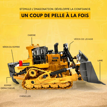 Engin de chantier télécommandé réaliste