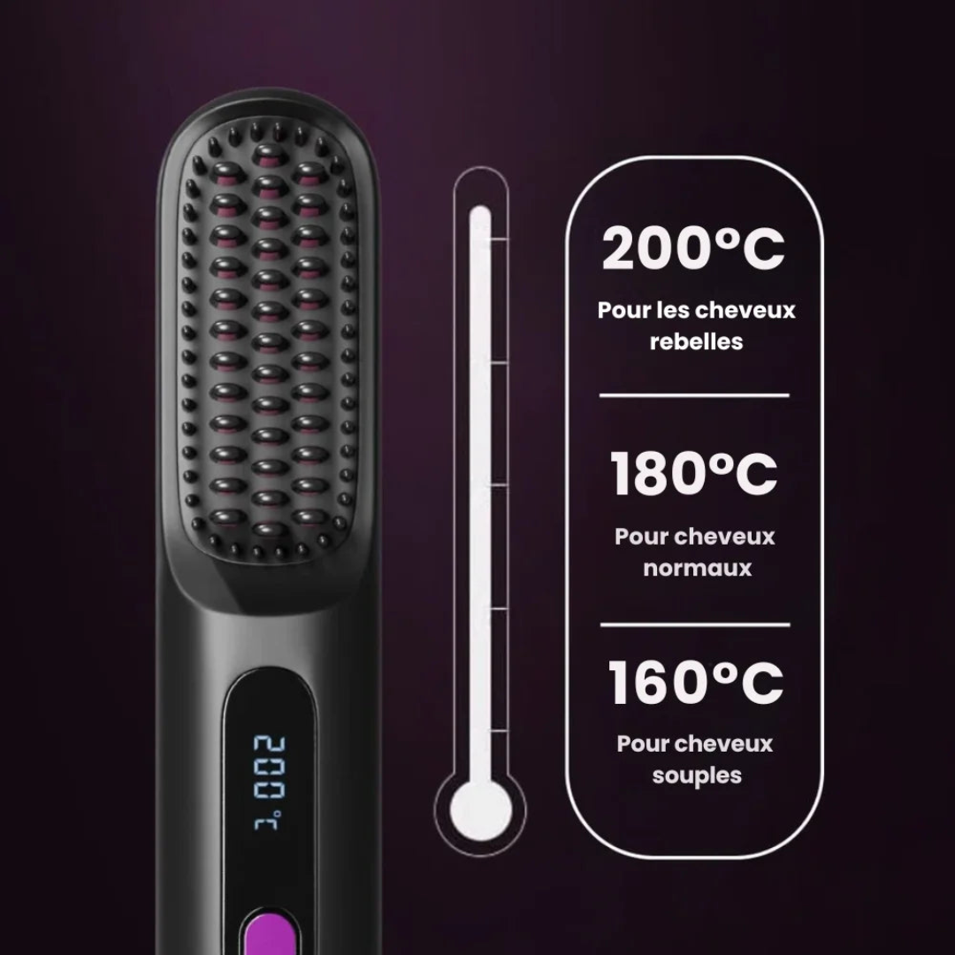 Beheizbare Glättungsbürste