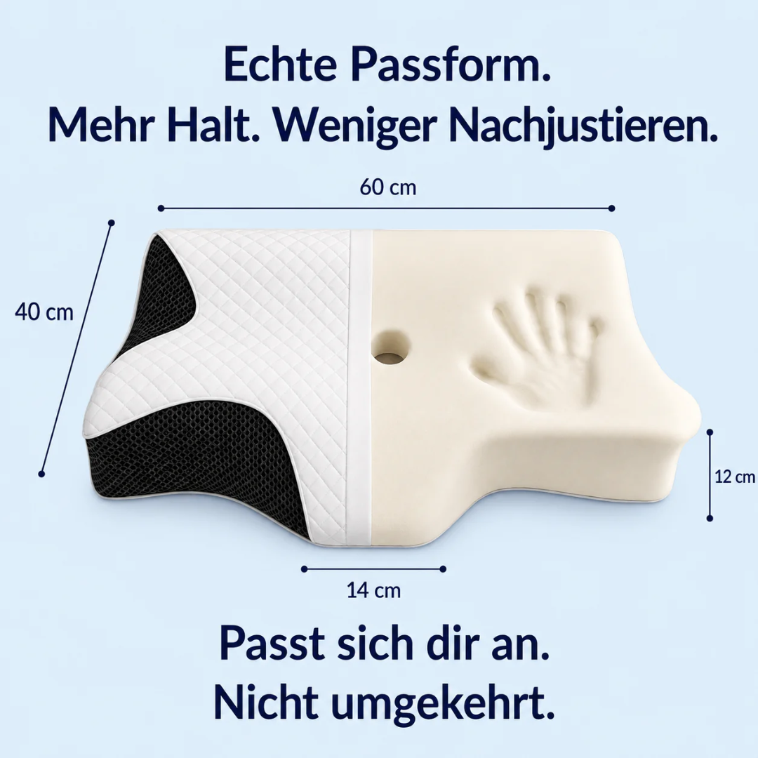 Oreiller cervical ergonomique mémoire de forme