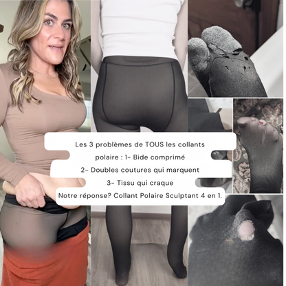 4-in-1-Fleece-Strumpfhose mit formender Wirkung