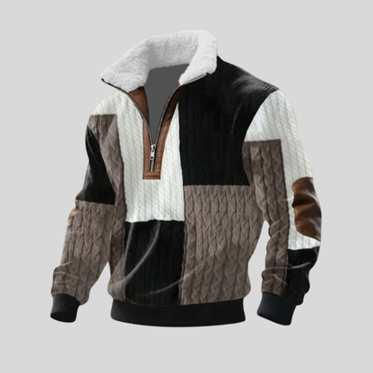 Pull polaire à col montant avec zip