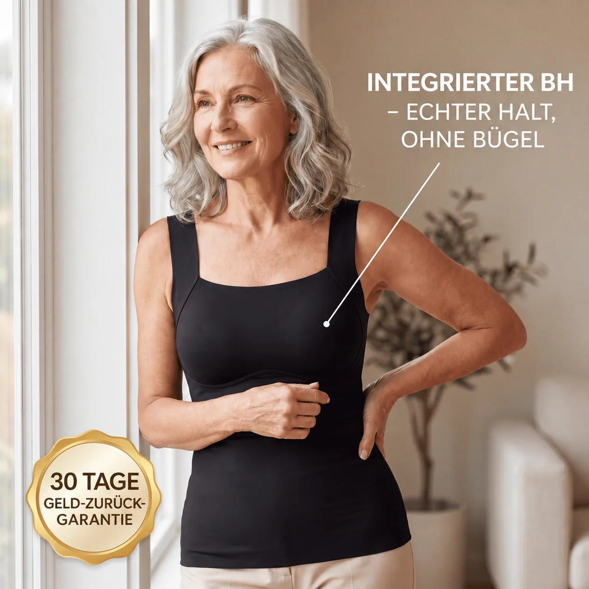 Débardeur Sculptant Femme avec Soutien-Gorge Intégré