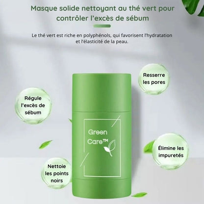 Reinigende Maske mit grünem Tee