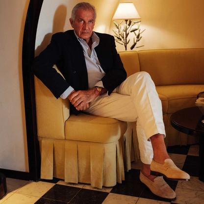 Elegante und bequeme Herren-Mokassins aus braunem Wildleder