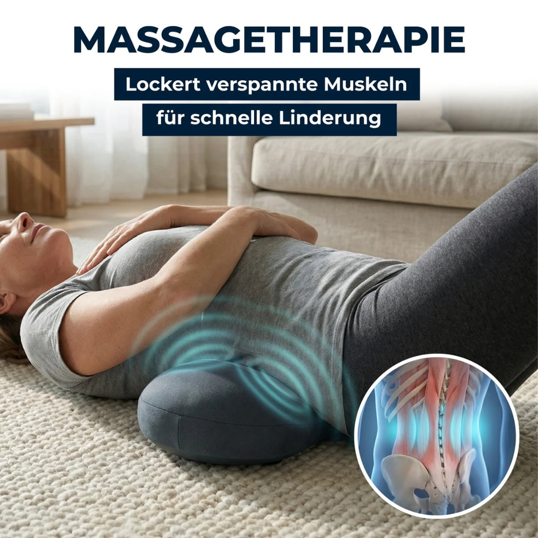 Beheizbares Massagegerät für eine tiefgehende Entspannung des Rückens
