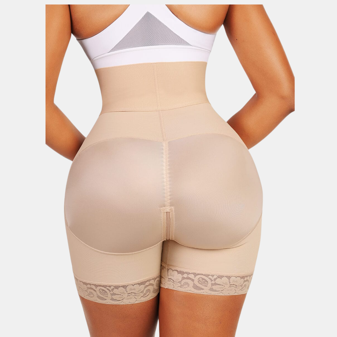 Short gainant taille haute femme