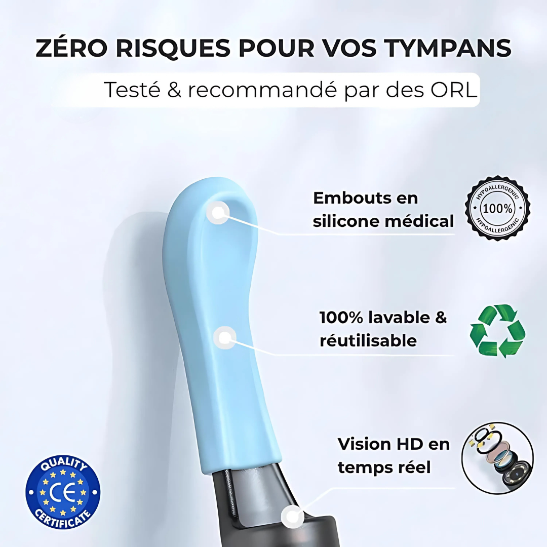 Kit Nettoyage Oreilles avec Caméra HD