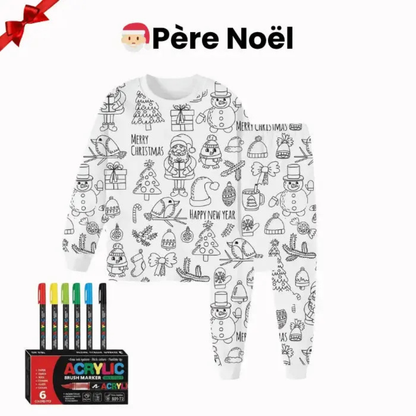 Ausmalbarer Pyjama für Kinder