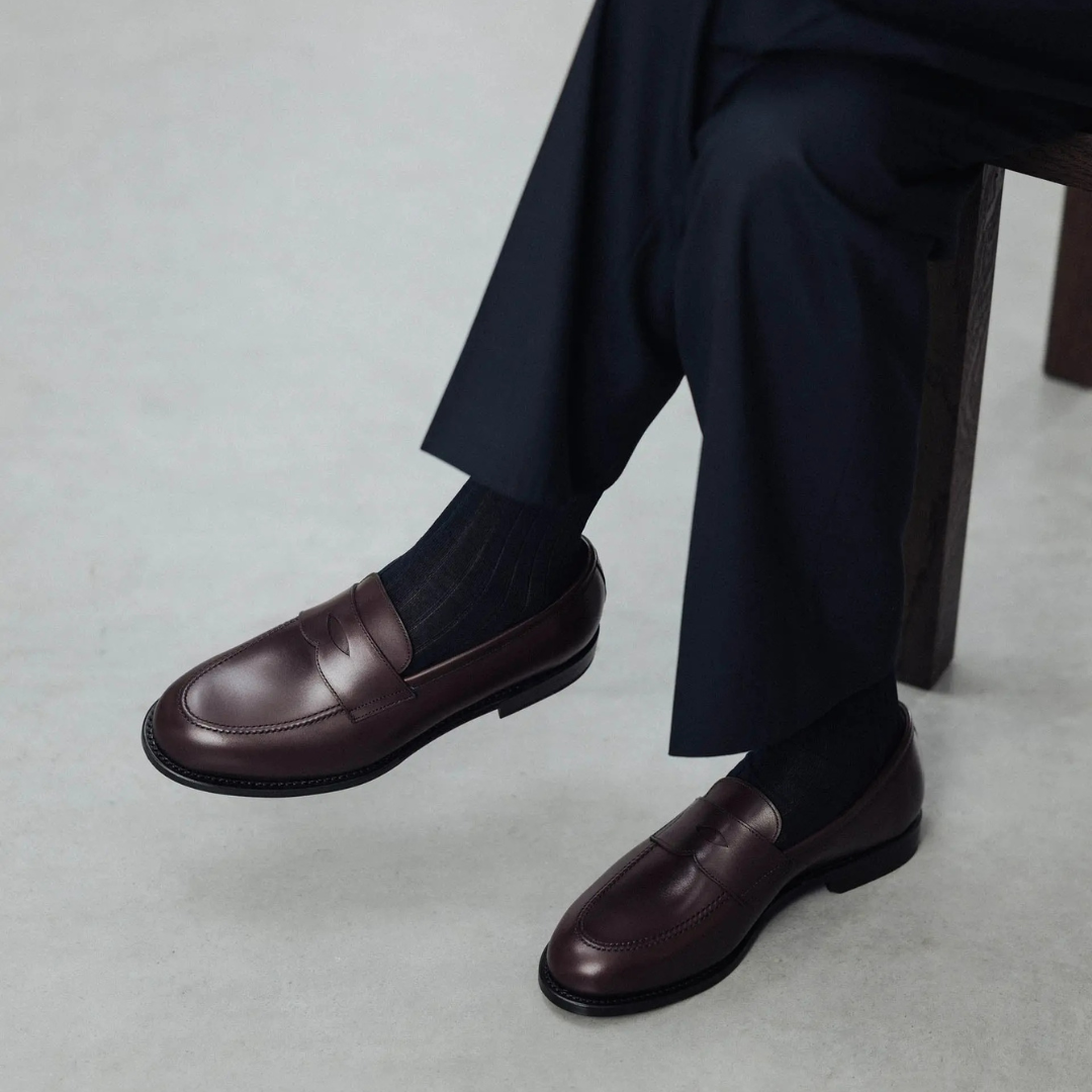 Elegante Herren-Leder-Mokassins
