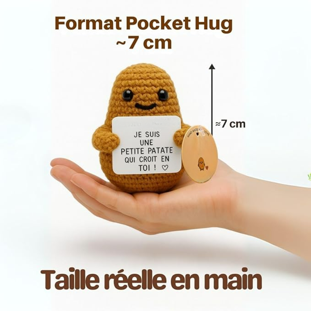 Kleiner dekorativer Begleiter mit positiver Botschaft