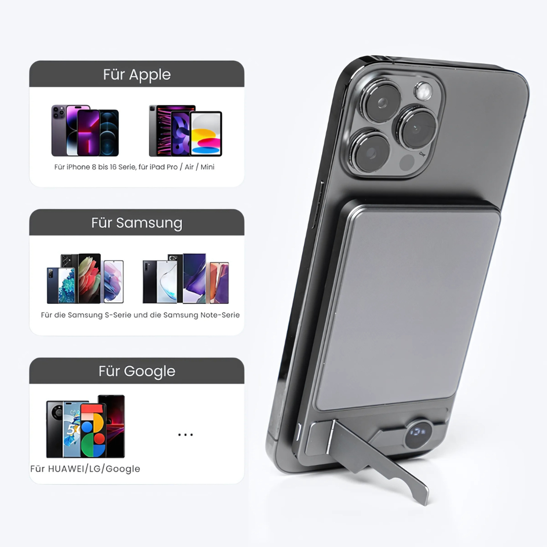 Magnetische Powerbank mit Display