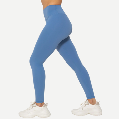 Sportleggings Damen High Waist Leo Print