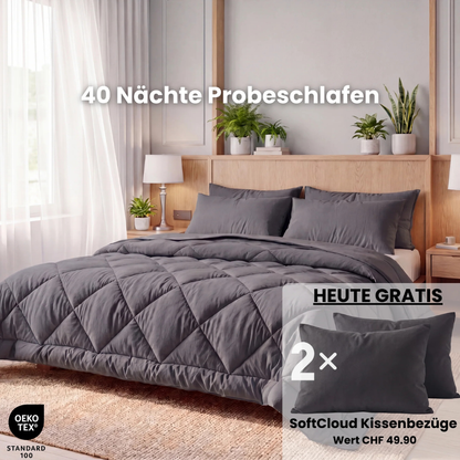 Leichte und atmungsaktive 2-in-1-Bettdecke ohne Bettlaken