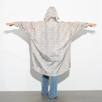 Imperméable long à capuche