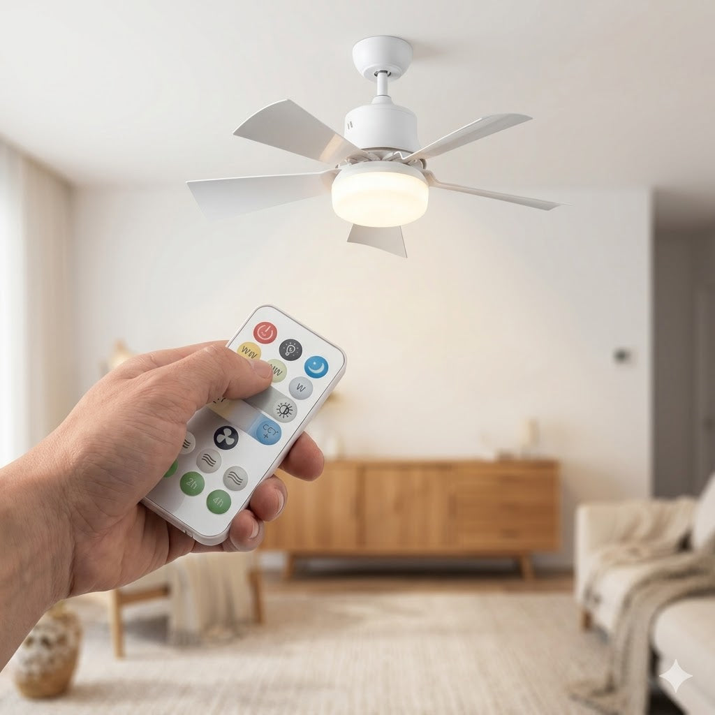 2-in-1-Ventilator mit Fernbedienung