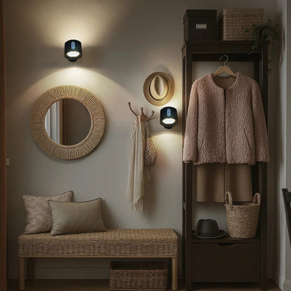 Wiederaufladbare Wandleuchte mit kabelloser Ladefunktion