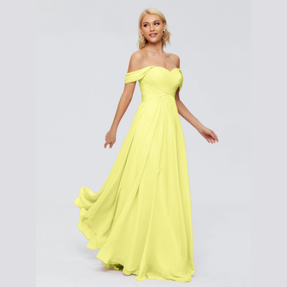 Robe de Demoiselle d'Honneur Élégante à Bretelles