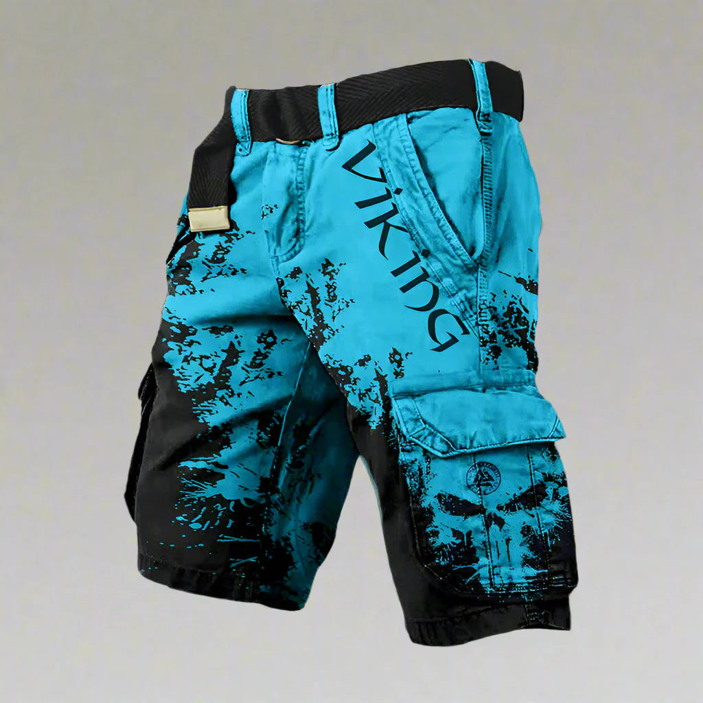 Short cargo imprimé multi-poches confortable homme
