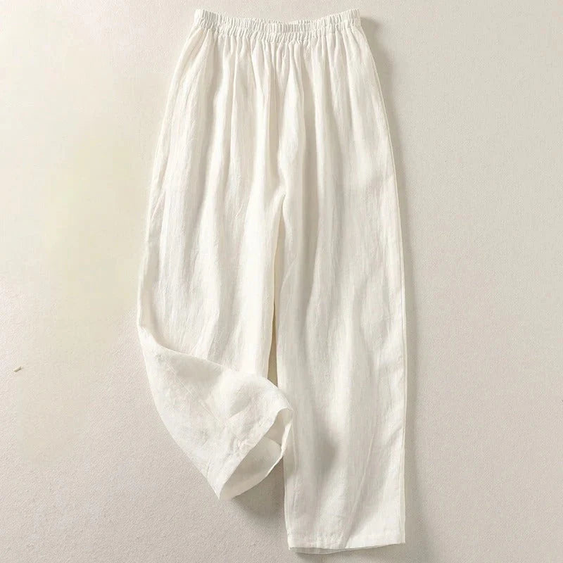 Bequeme, locker sitzende Hose mit elastischem Bund