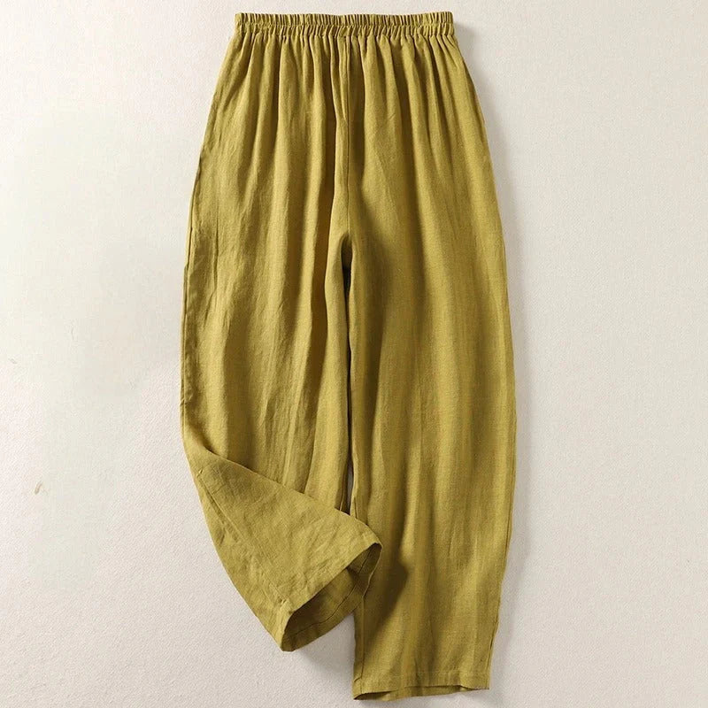 Bequeme, locker sitzende Hose mit elastischem Bund