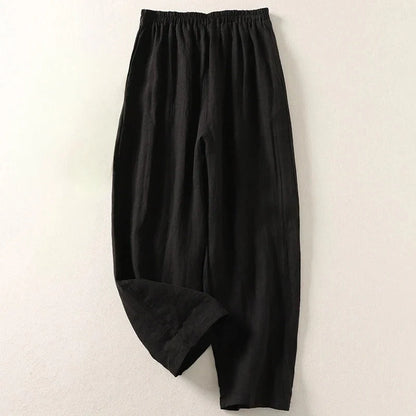 Bequeme, locker sitzende Hose mit elastischem Bund