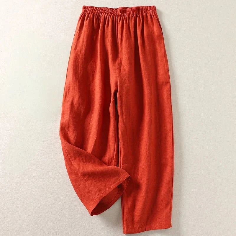 Bequeme, locker sitzende Hose mit elastischem Bund