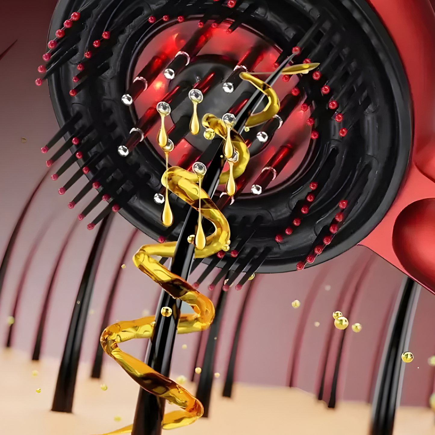 Stimulierende Haarbürste