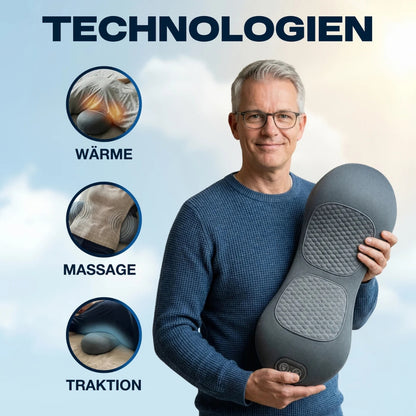 Beheizbares Massagegerät für eine tiefgehende Entspannung des Rückens