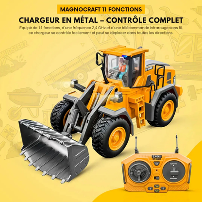Engin de chantier télécommandé réaliste