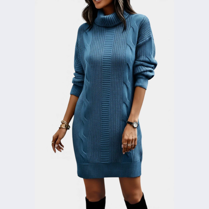 Strickkleid mit Rollkragen