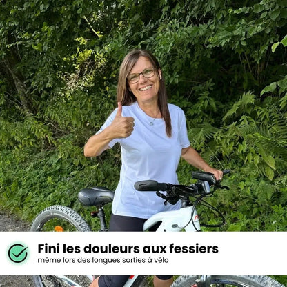 Selle de vélo ultra-confortable pour réduire les douleurs