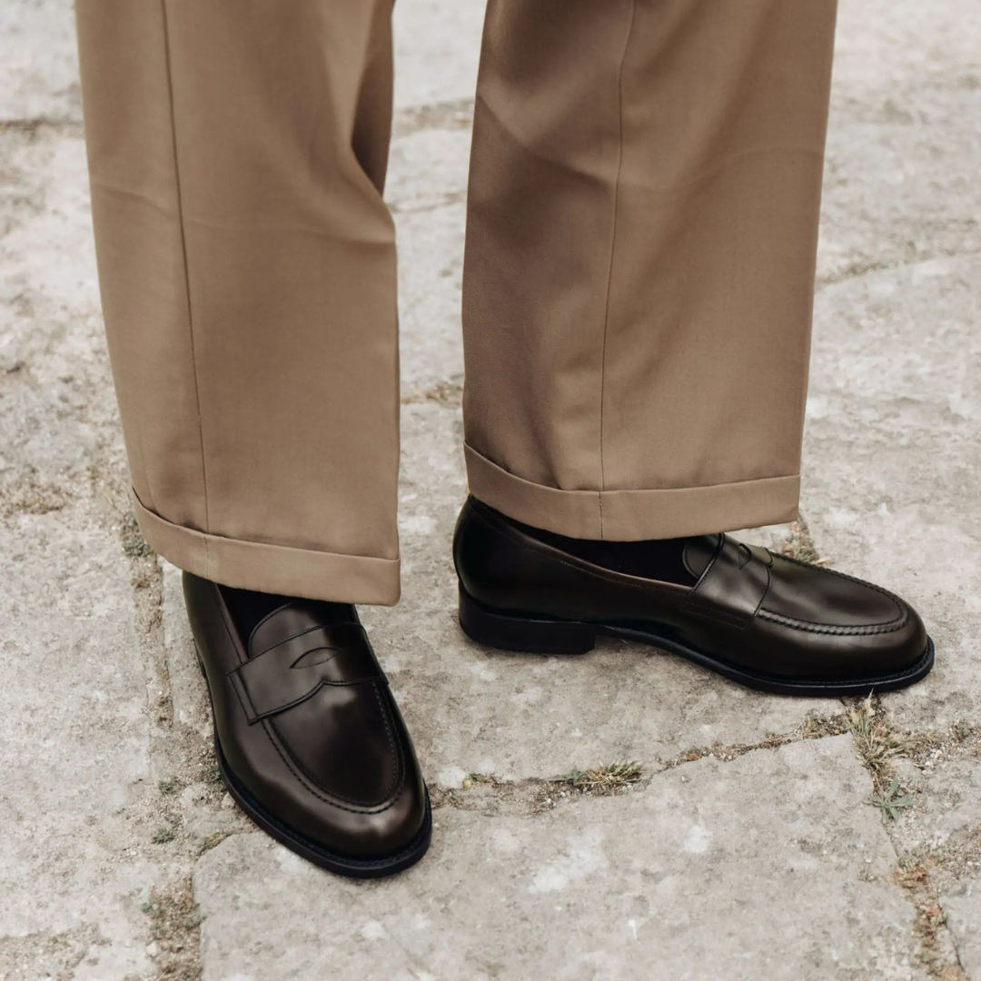Elegante Herren-Leder-Mokassins