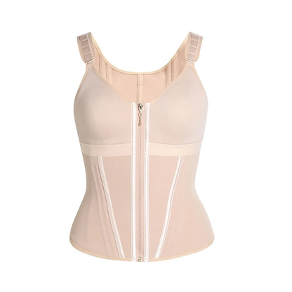 Corset en latex avec fermeture éclair