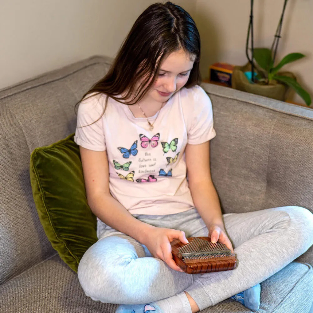 Kalimba en bois de corail africain