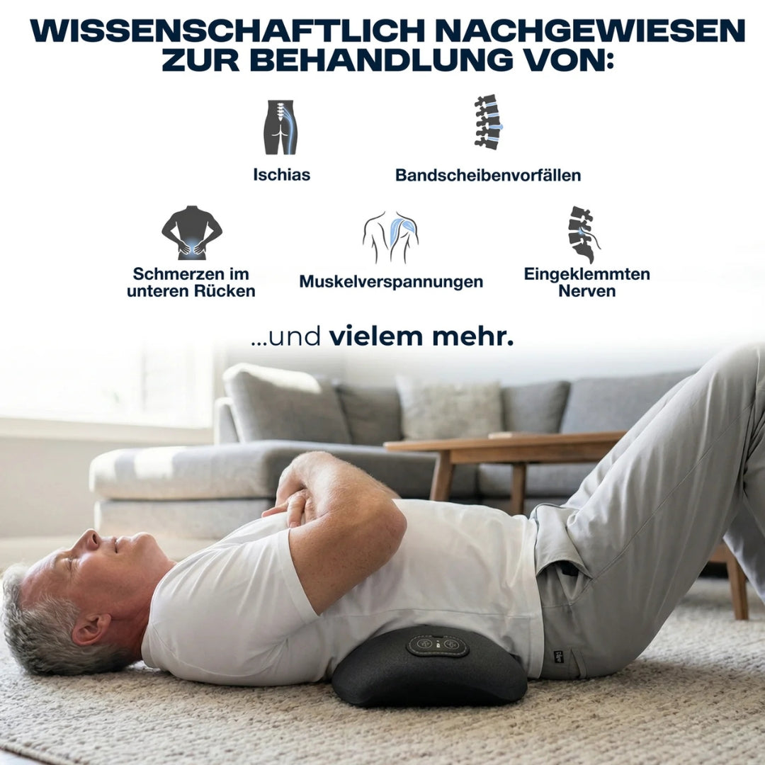Beheizbares Massagegerät für eine tiefgehende Entspannung des Rückens