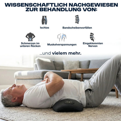 Beheizbares Massagegerät für eine tiefgehende Entspannung des Rückens