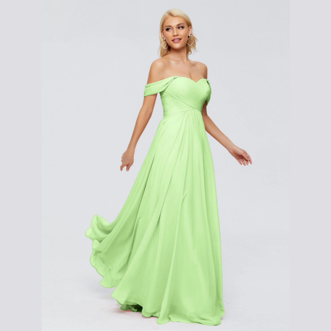 Robe de Demoiselle d'Honneur Élégante à Bretelles