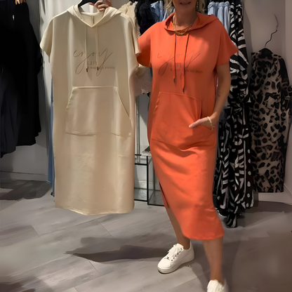 Bequemes Kapuzenkleid für Damen