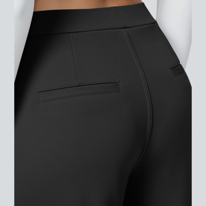 Pantalon fluide taille haute femme