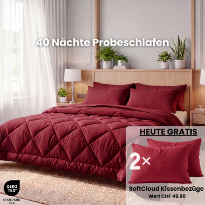 Leichte und atmungsaktive 2-in-1-Bettdecke ohne Bettlaken