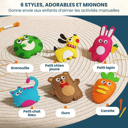Kit de Couture Animaux en Feutrine pour Enfants