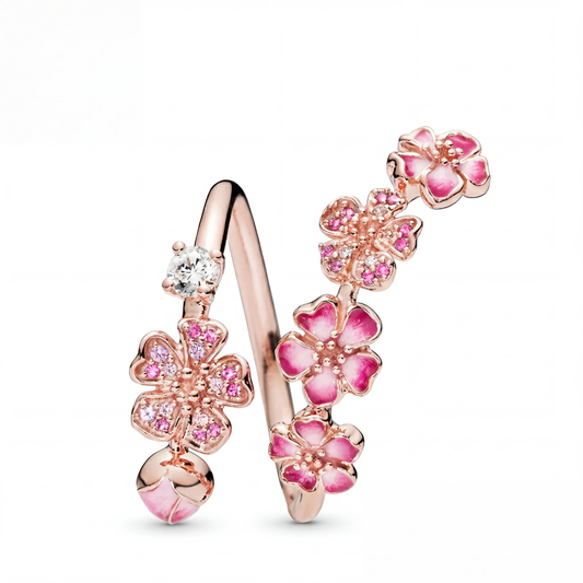 Ring mit Kirschblütenmotiv