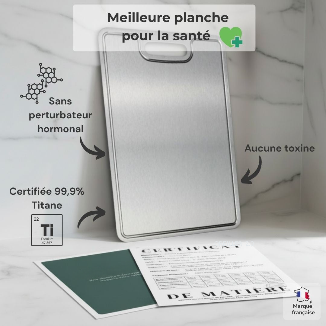 Robustes und hygienisches Schneidebrett aus Titan